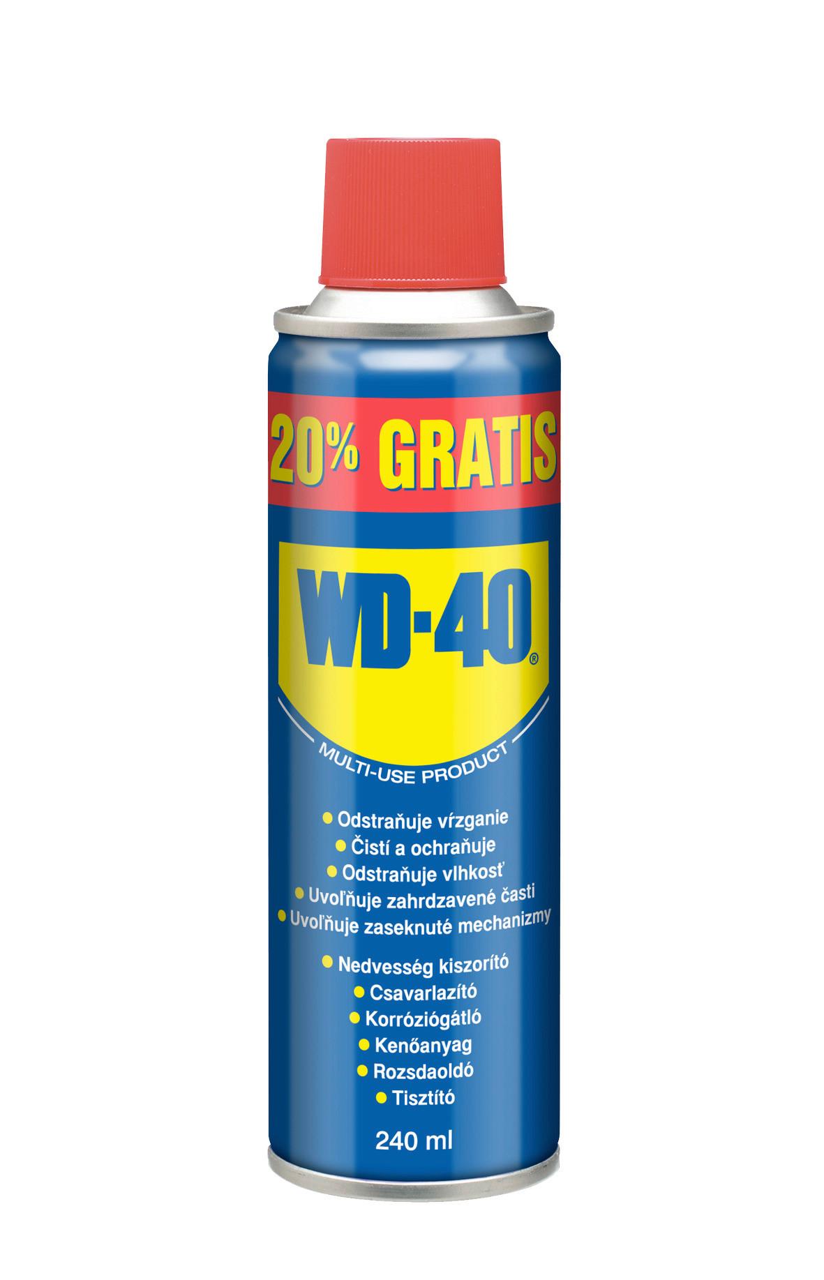 Univerzális Spray Wd40 240ml - műanyag/fém