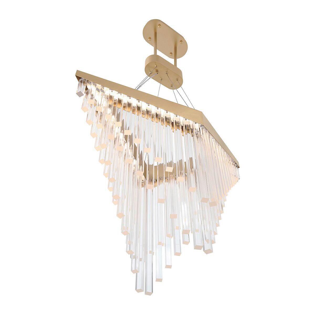 Csillár Qn-Vivien-P-L-Bg - aranyszínű, Konventionell, műanyag/fém (40,5/119,4cm) - Elstead Lighting