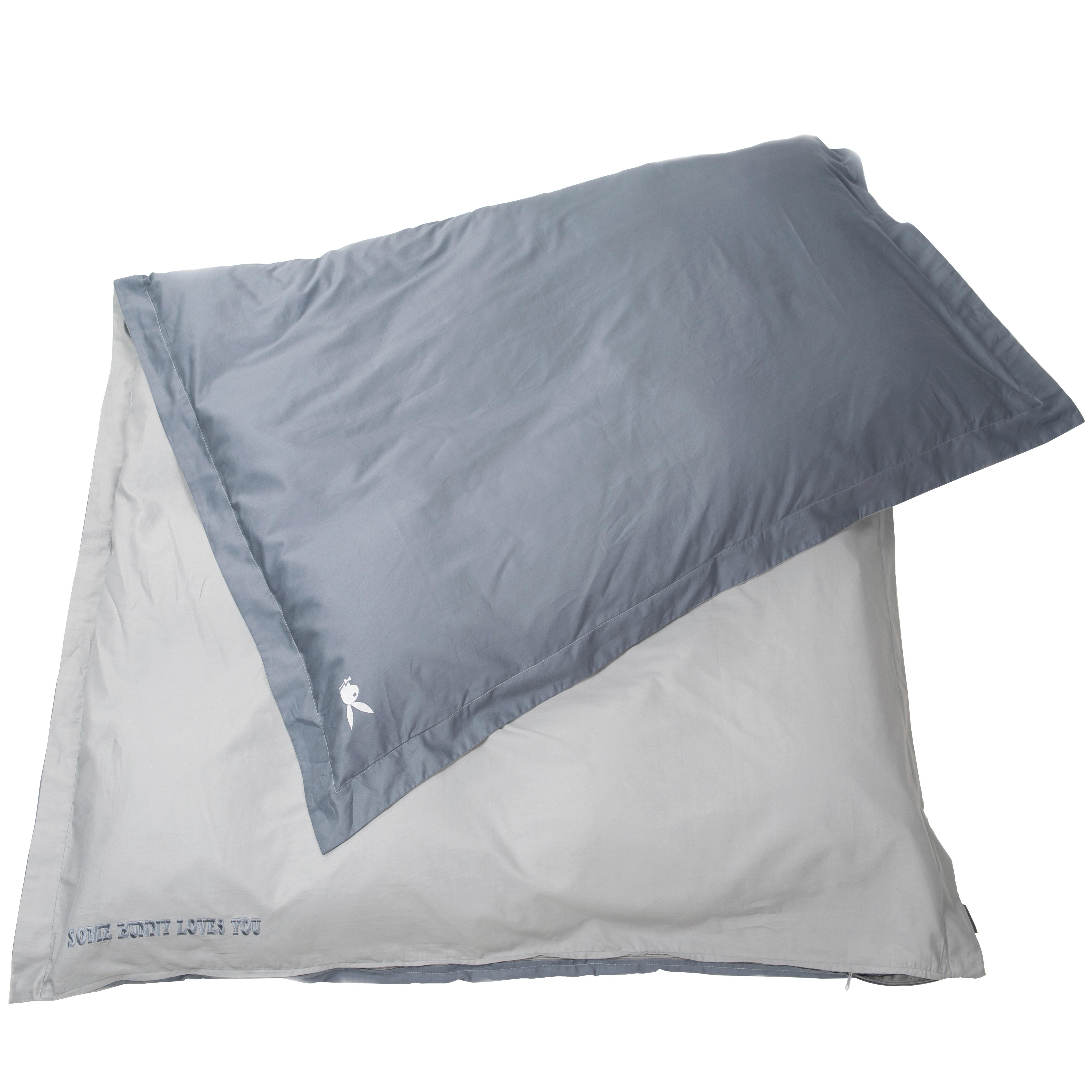 Wendebettwäsche Francesca Grau B: 135  Cm - Grau, Basics, Textil (135/200cm) - Playboy