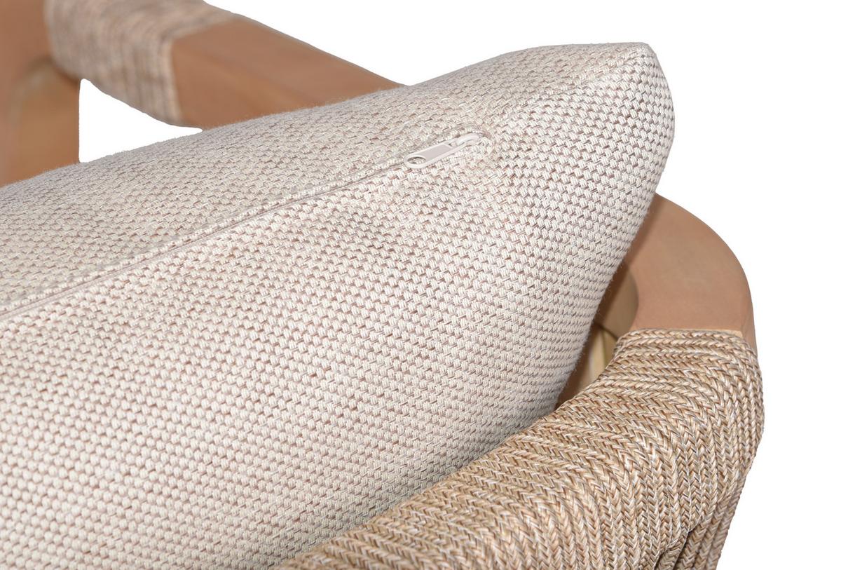 Gartensessel Bogota Akazienholz/textil - Hellbraun, Basics, Holz/Textil (59/75/63,5cm) - Gardenson