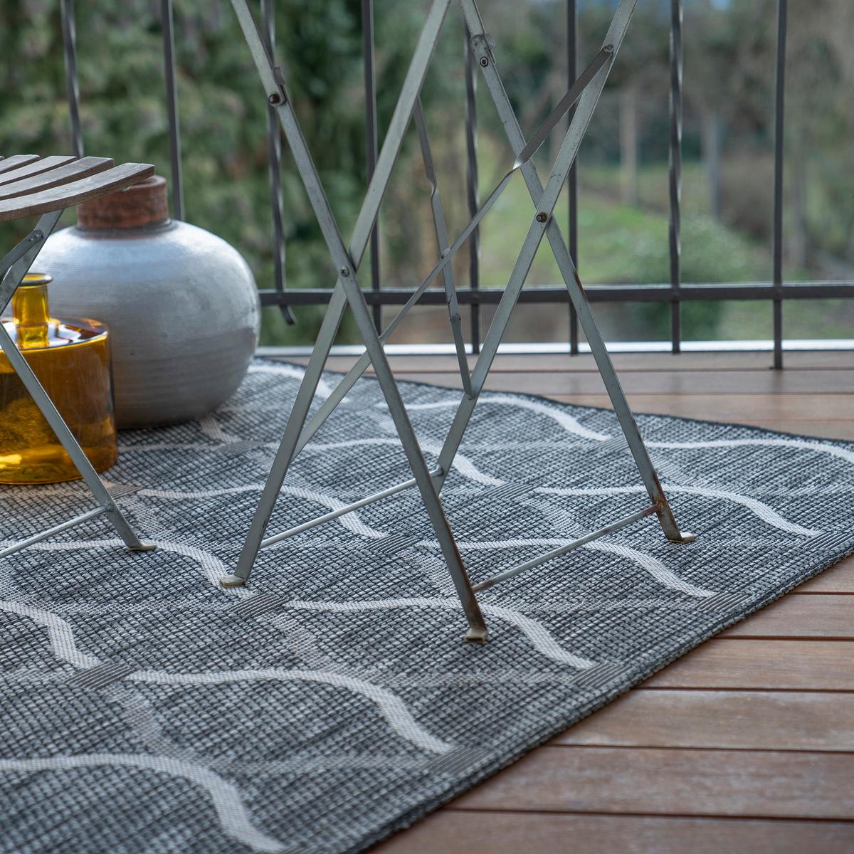 Flachwebteppich My Nordic 871 - Grau, Design, Textil (120/170cm) - Obsession