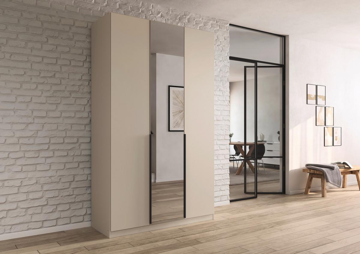 Drehtürenschrank Alabama Champagner B: 136 Cm - Champagner, MODERN, Holzwerkstoff (136/229/54cm) - Rauch Möbel