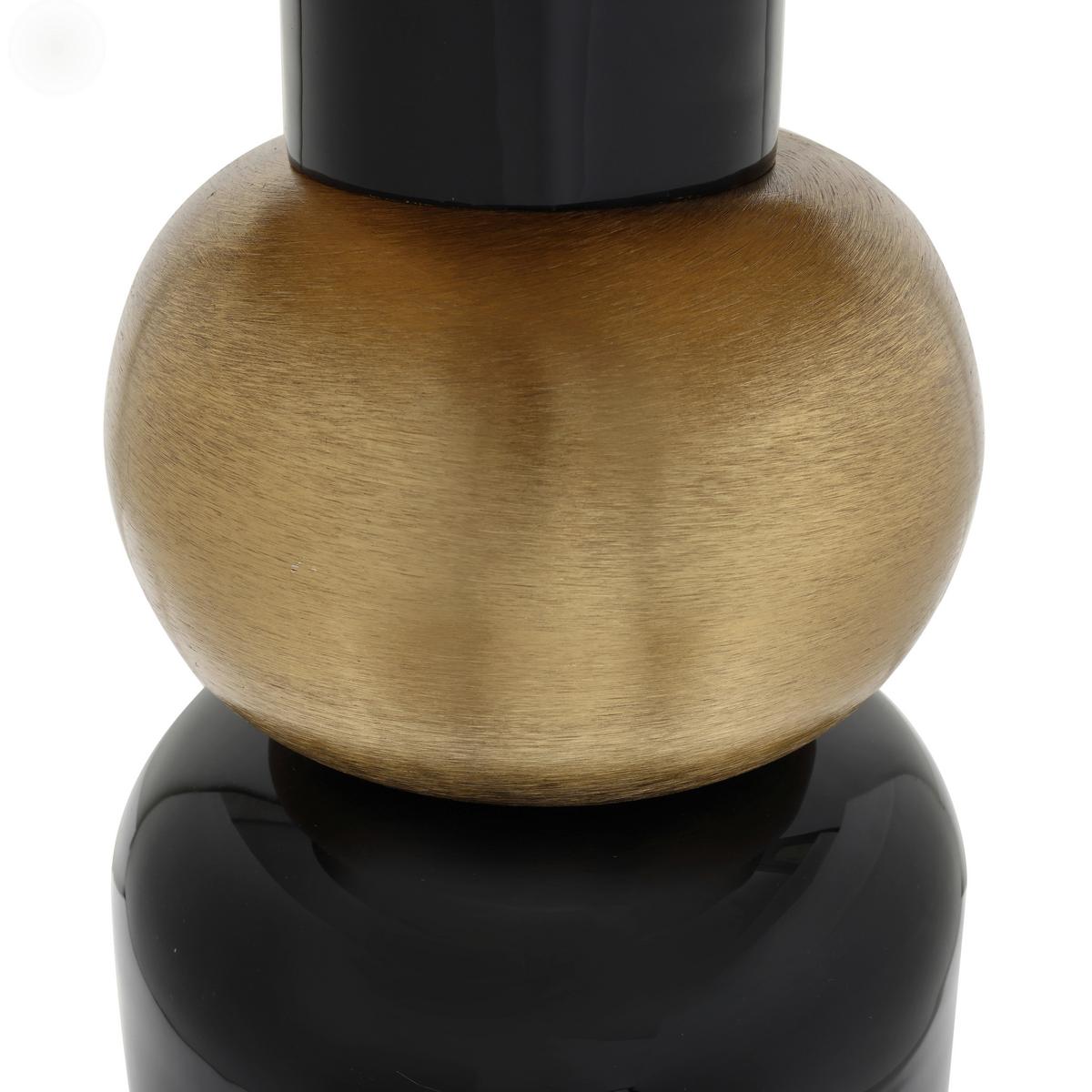 ODKLÁDACÍ STOLEK ART DECO - černá/barvy zlata, Design, kov (51/53cm) - MID.YOU