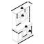 Kredenc Brigitte - biela/farby pínie, Moderný, kov/drevo (131/192/44cm) - Modern Living Kredenc Brigitte - biela/farby pínie, Moderný, kov/drevo (131/192/44cm) - Modern Living