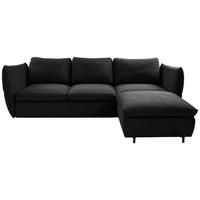 Ecksofa Baloo, Schwarz S: 262x178 cm - Schwarz, MODERN, Textil (262/178cm) - MID.YOU
