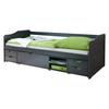 Stauraumbett 90x200 Marlies Dunkelgrau - Dunkelgrau, MODERN, Holz (90/200cm) - MID.YOU