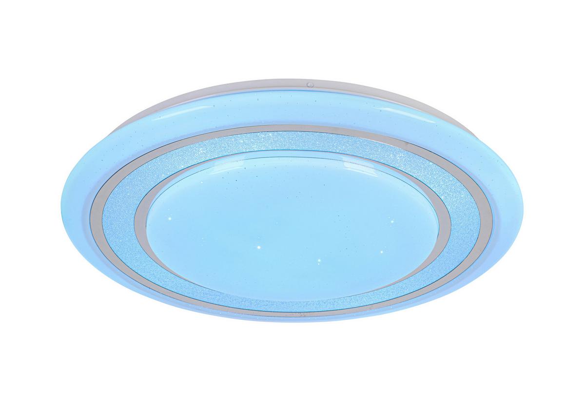 STROPNÍ LED SVÍTIDLO GIESBERT - bílá/barvy chromu, Moderní, kov/plast (55/8cm) - Premium Living