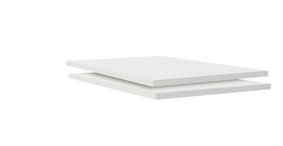 Offener Kleiderschrank 137 cm Unit Weiß - Weiß, MODERN, Holzwerkstoff (136,7/242,2/56,5cm) - Ondega