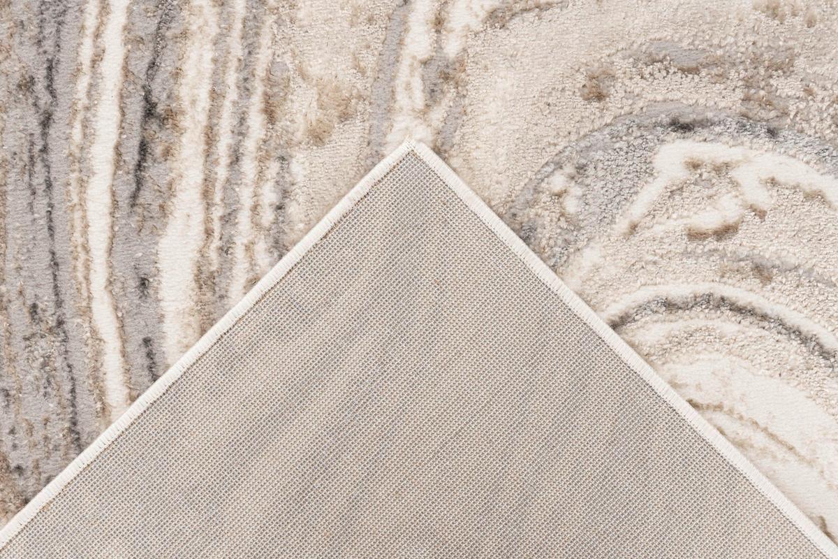 FLACHWEBETEPPICH Silber/Beige, Strapazierfähig - Beige/Silberfarben, Basics, Textil (80cm) - Kayoom
