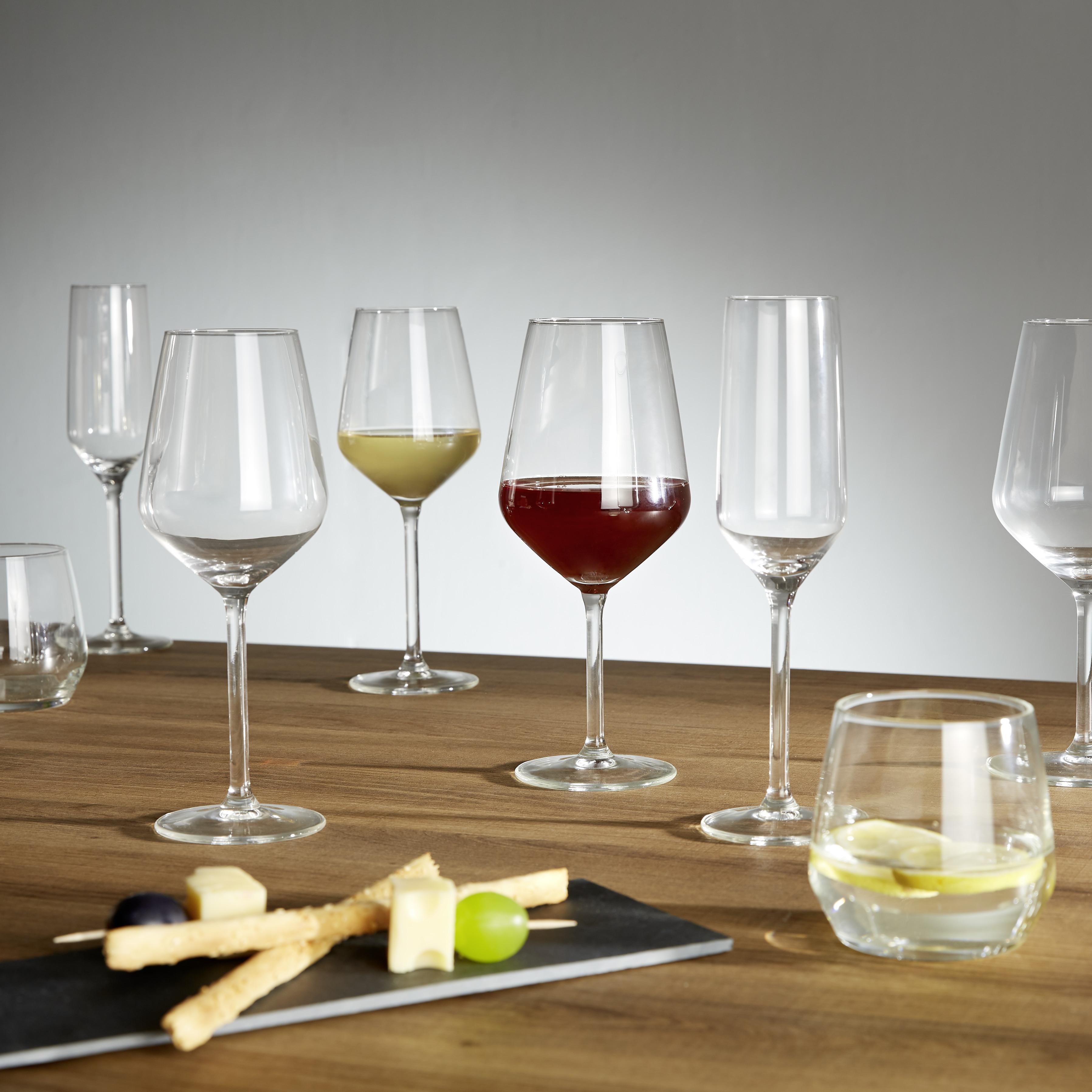 Weißweinglas Iskandar 4er-Set, Je ca. 380 ml - Klar, MODERN, Glas (0,38l) - Luca Bessoni