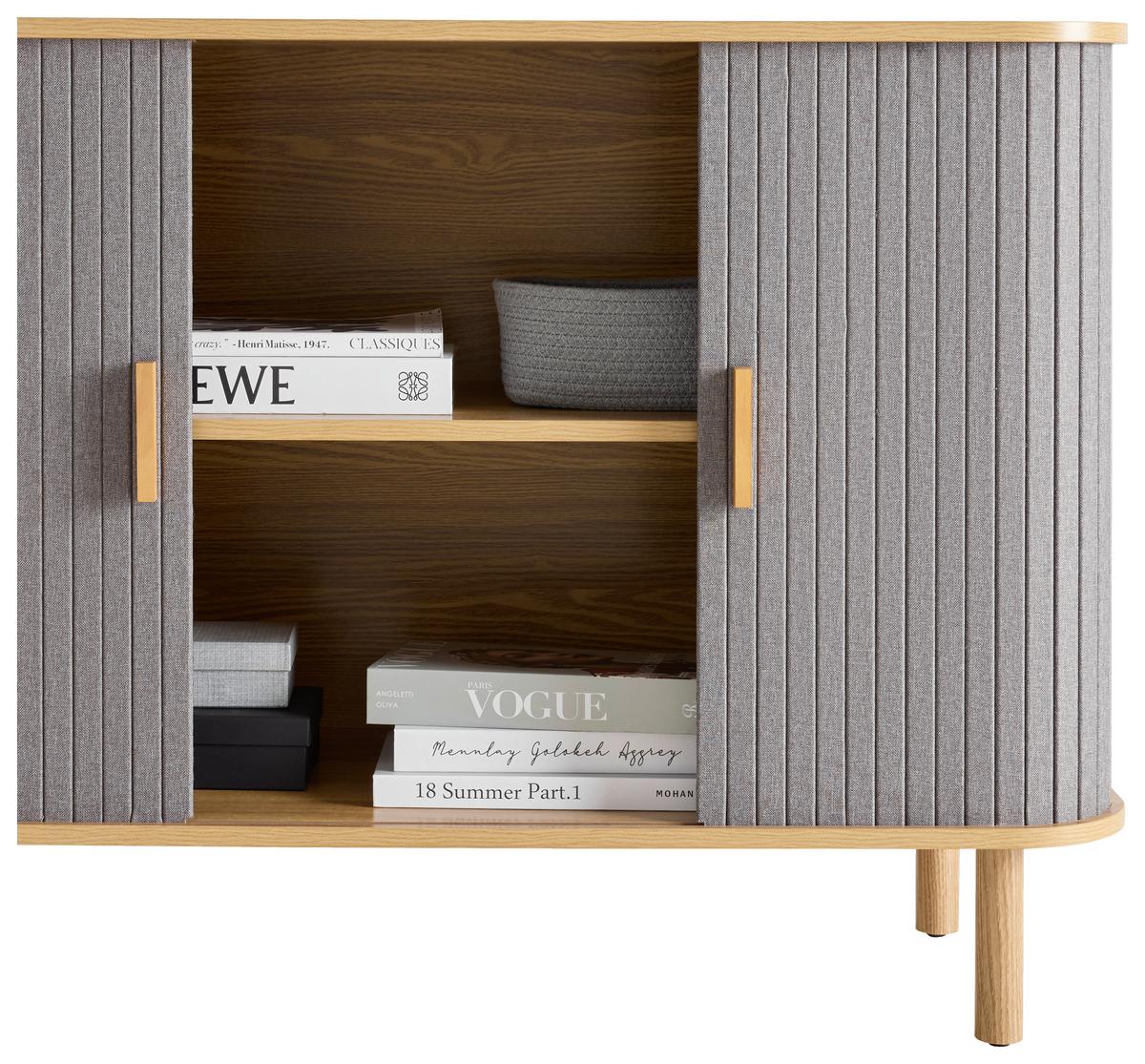 KOMODA ARVID -EXKLUSIV- - sivá/prírodná farba, Modern, drevo/kompozitné drevo (100/75/40cm) - Mömax