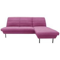 Ecksofa Looks Ix Rosa - Schwarz/Rosa, Design, Textil (214/168cm) - LOOKS by W.Joop