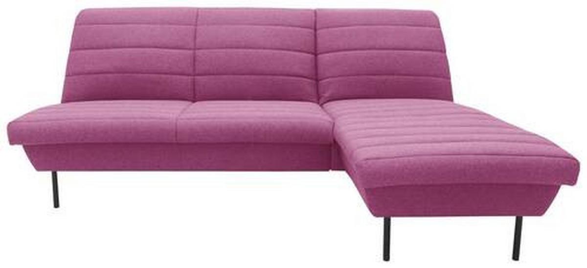 Ecksofa Looks Ix Rosa - Schwarz/Rosa, Design, Textil (214/168cm) - LOOKS by W.Joop