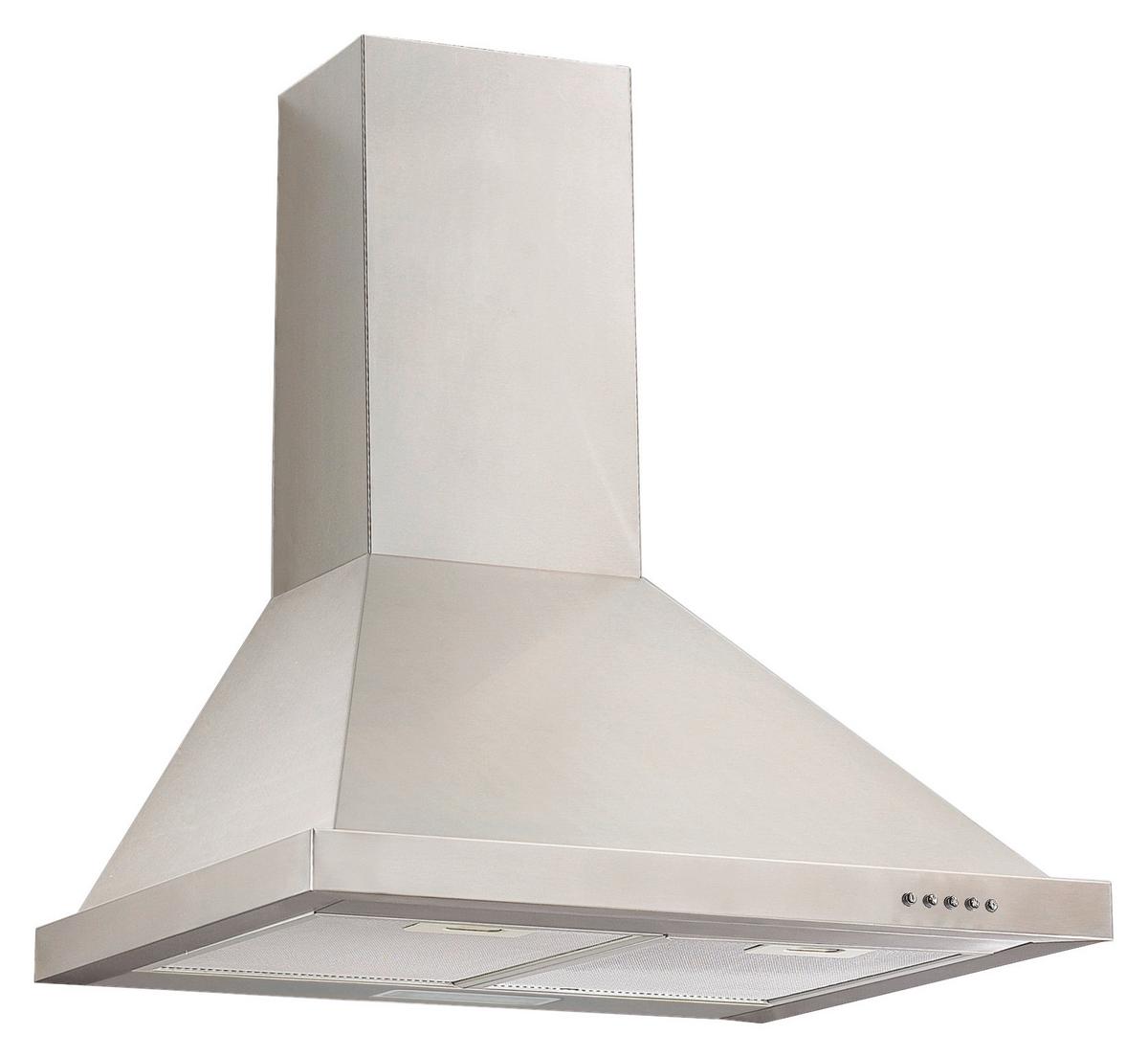 Dunstabzugshaube 6090-2H Edelstahlfarben B: 60 cm, Led - Edelstahlfarben, Basics, Metall (60/30/50cm) - PKM