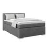 Boxspringbett Mira 1 - Dunkelgrau, Basics, Holz/Kunststoff (120/200cm)