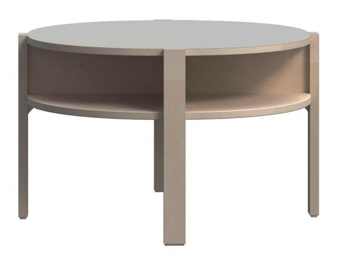 KONFERENČNÝ STOLÍK TOBAGO - biela/taupe, Modern, kompozitné drevo (74,4/45,5cm)