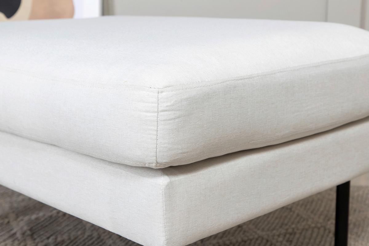 Hocker Zoom - Beige/Schwarz, Design, Kunststoff/Textil (85/47/64cm) - Livetastic