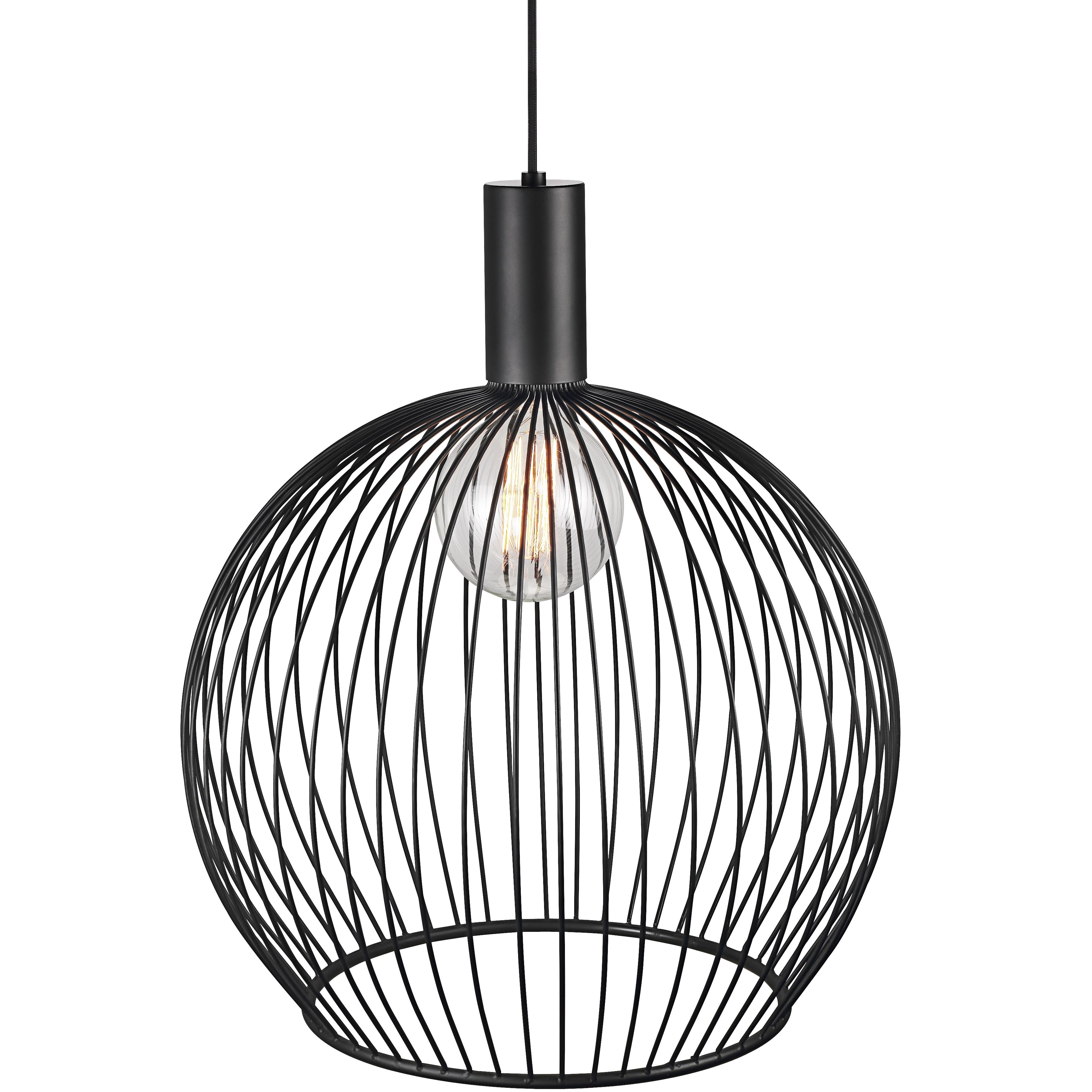 Hängeleuchte Aver Pela Schwarz D: 50 cm - Schwarz, KONVENTIONELL, Metall (50/354,5cm) - Nordlux