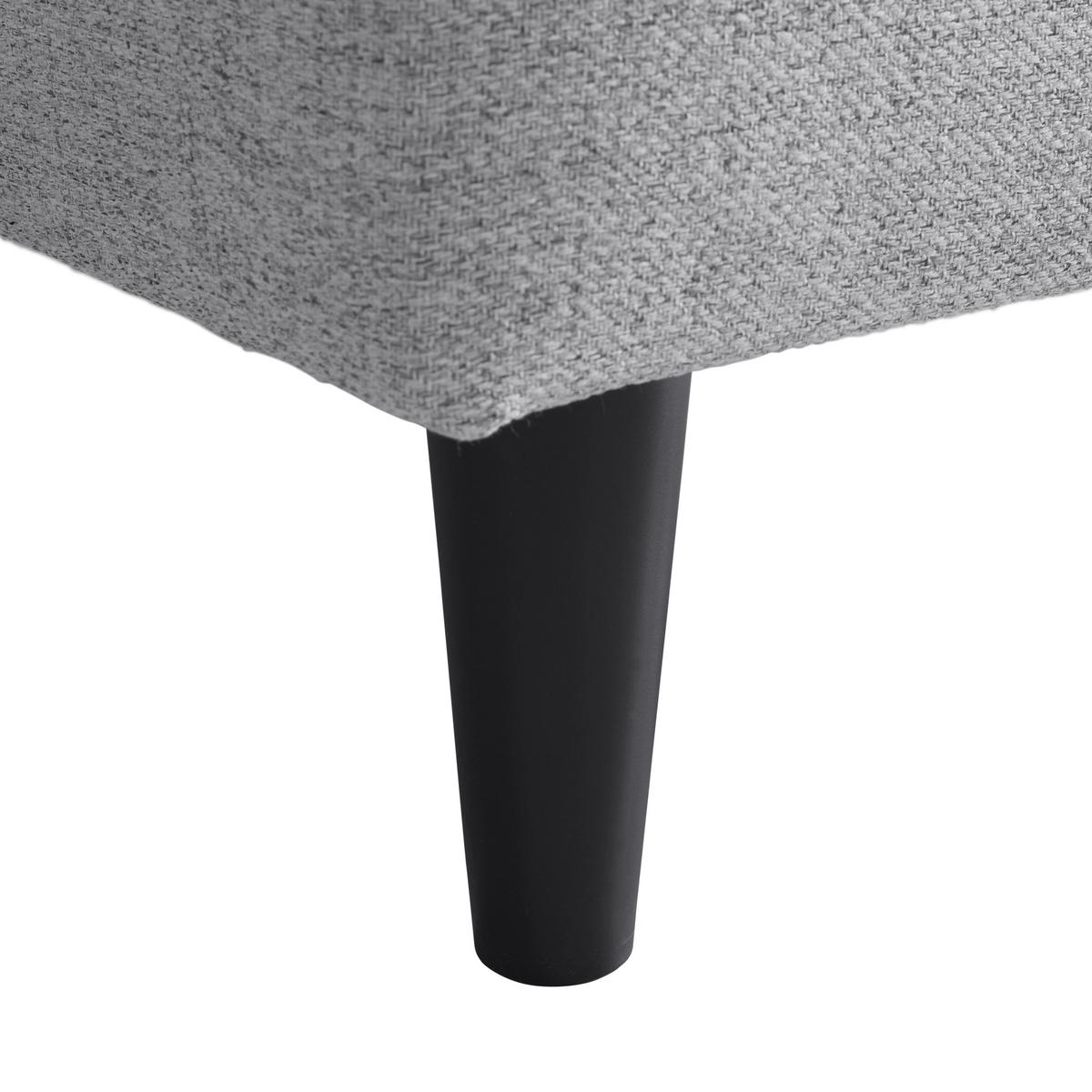 Sedací souprava BERGEN, oboustranná, šedá - černá/světle šedá, Moderní, kov/dřevo (192/82/138cm) - Based