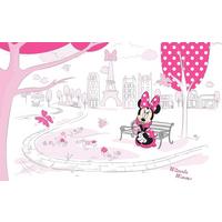 Vliestapete Minnie In Paris - Multicolor, Basics (400/250cm) - Komar