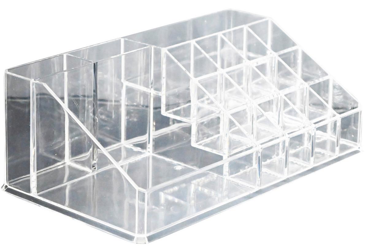 Kosmetik-Organizer Milena - Transparent, Basics, Kunststoff (22,3/12,7/7,8cm) - Luca Bessoni