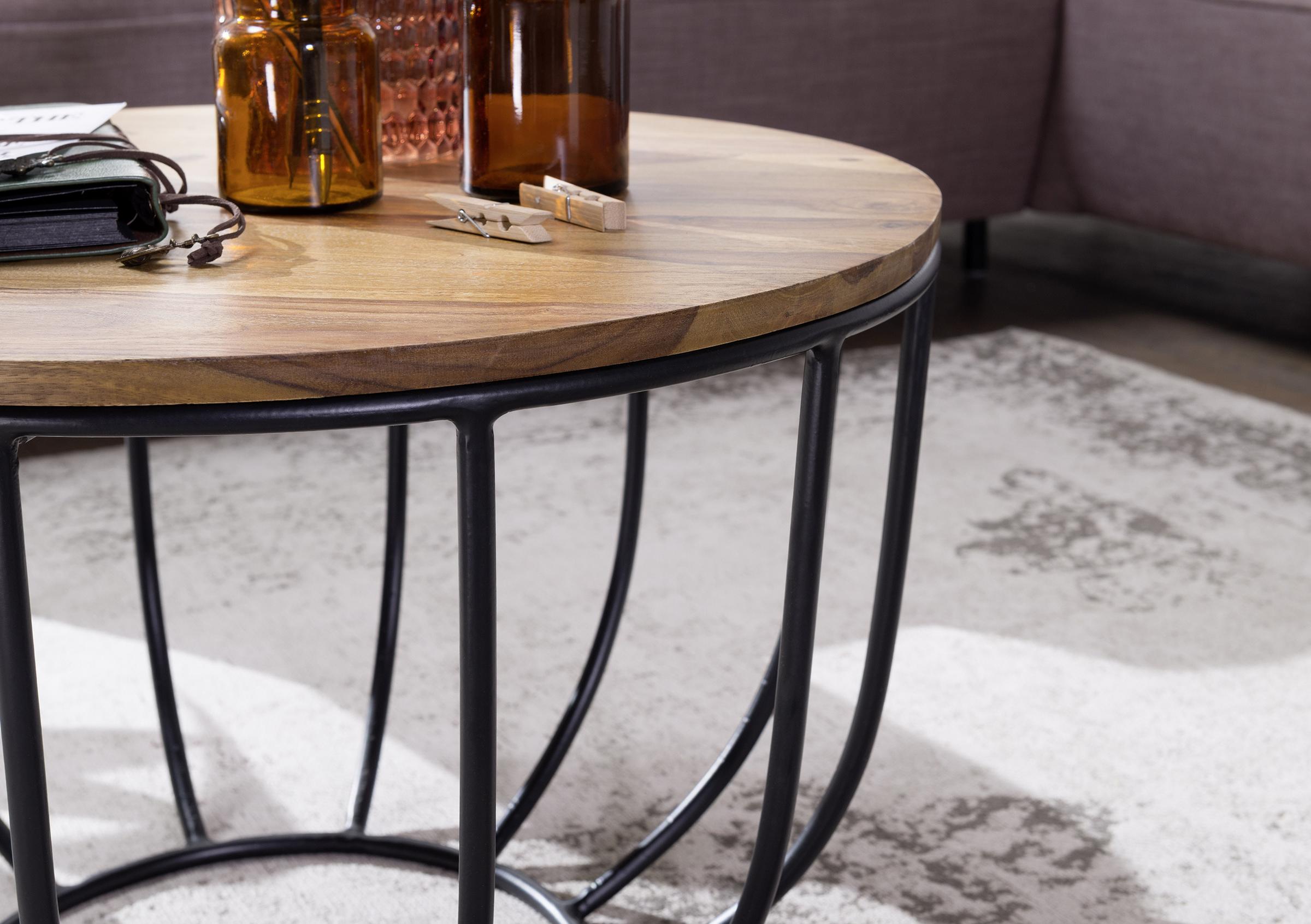 Detailansicht Couchtisch Sheesham