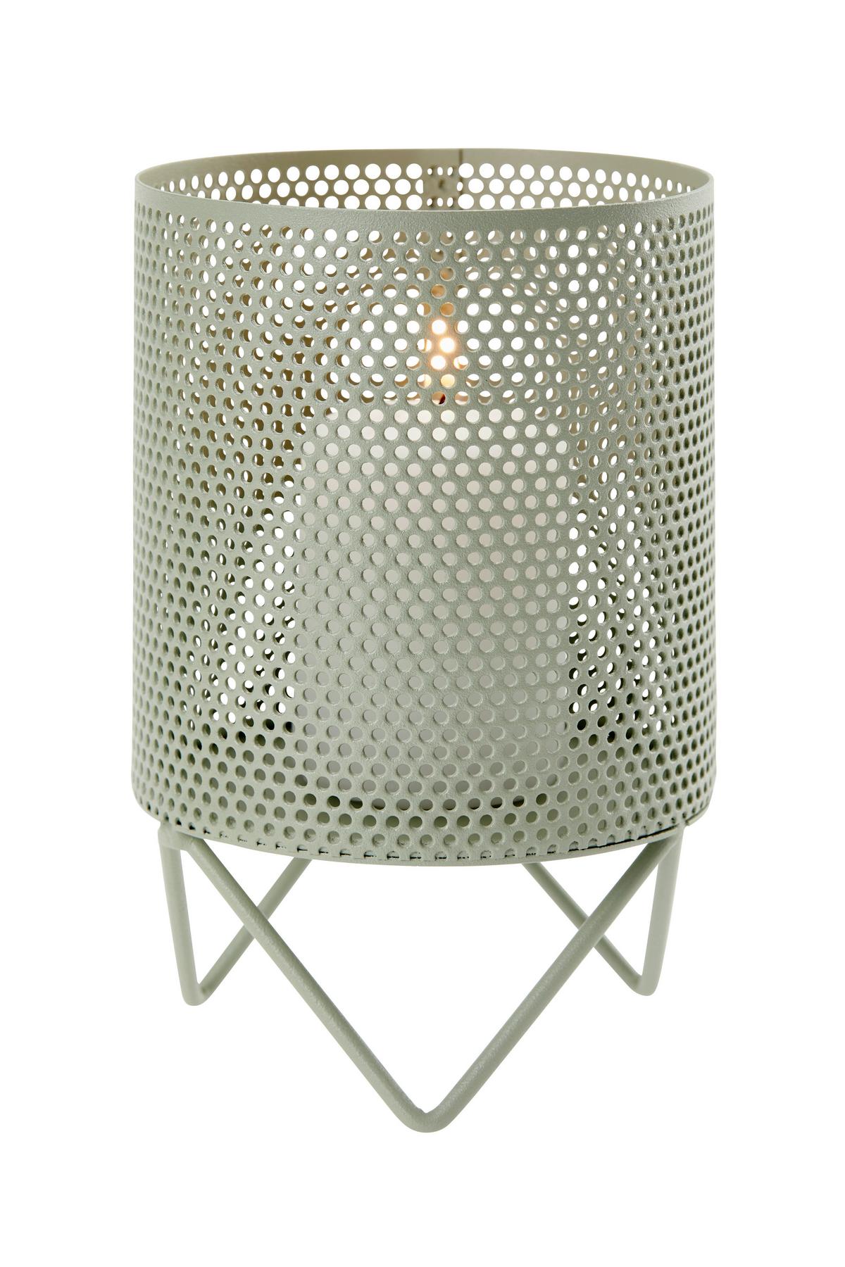 Teelichthalter Samantha - Olivgrün, MODERN, Metall (8,5/13cm) - Luca Bessoni