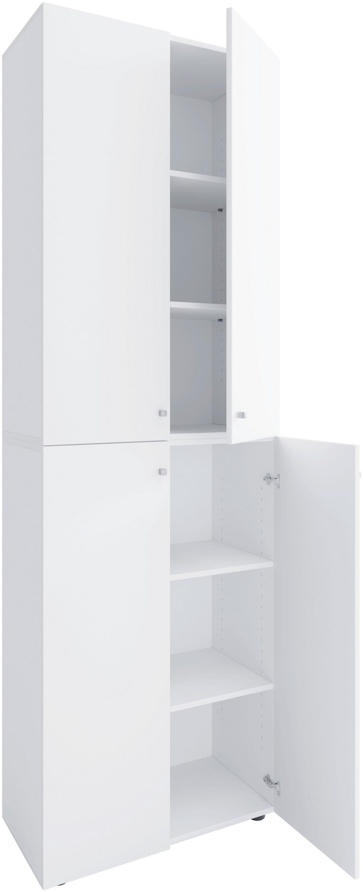 Aktenschrank Lona Weiß B: 70 cm - Weiß, Design, Holzwerkstoff (70/220/39cm) - MID.YOU