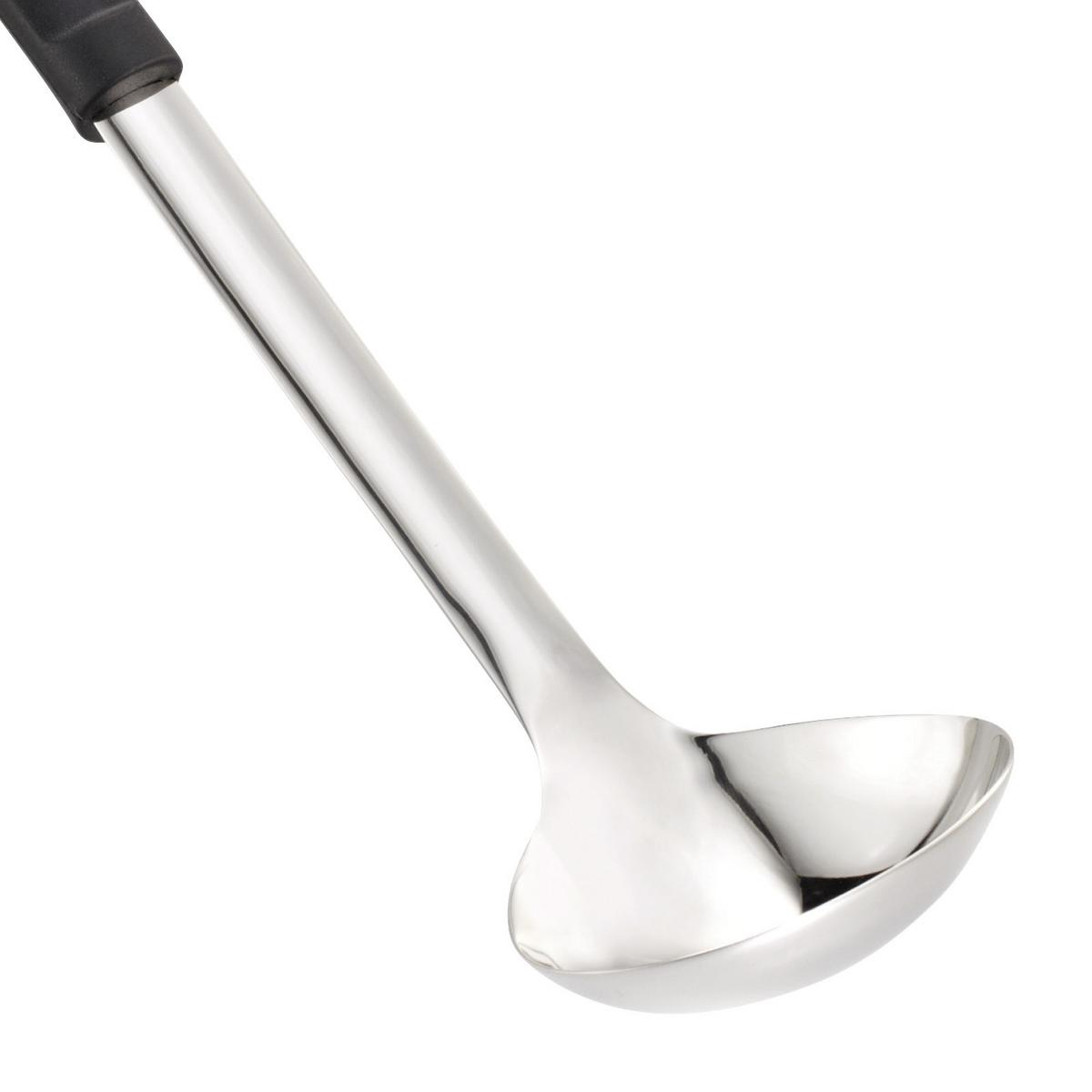 Schöpflöffel Kasper - Edelstahlfarben/Schwarz, Basics, Kunststoff/Metall (32,5/7,35/4,8cm) - Leifheit
