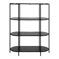 Standregal Vita Schwarz B: 85cm - Schwarz, Design, Holzwerkstoff (85/111/36cm) - MID.YOU