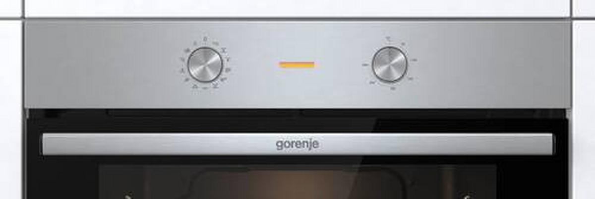 Einbau-backofen Bo6717e03x B:59,5cm Schwarz Versenkknebel - Edelstahlfarben/Schwarz, Basics, Glas/Metall (59,5/59,5/56,4cm) - Gorenje