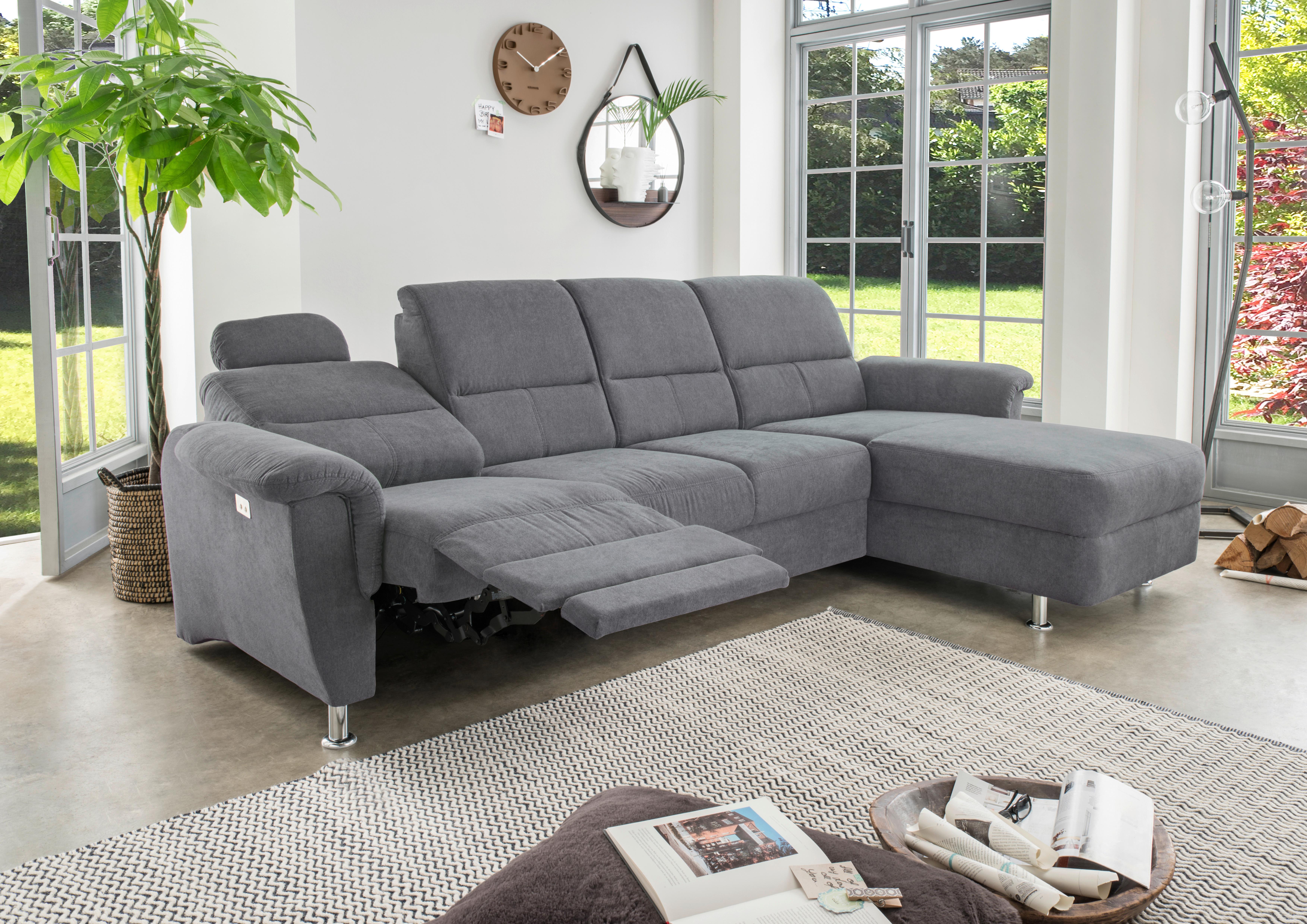 Ecksofa mit motorischer Relaxfunktion