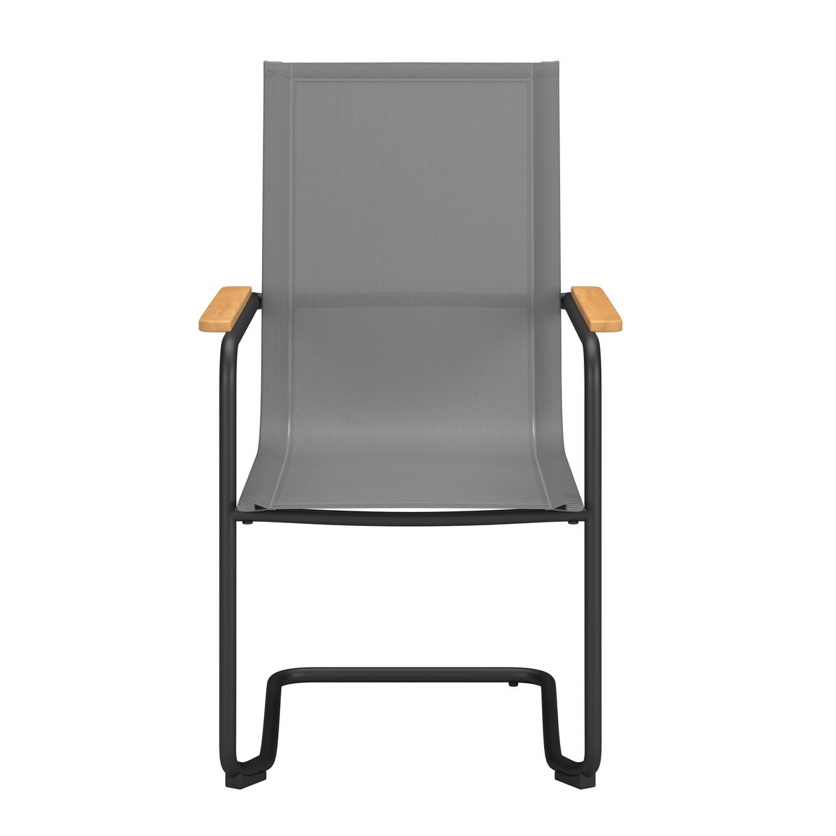 Gartensessel Vanessa - Grau, MODERN, Holz/Textil (44/46/51cm) - Beldano