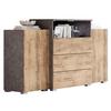 Sideboard Urban 150 Anthrazit,kastanie B: 150 Cm - Kastanieneichefarben/Anthrazit, LIFESTYLE, Holzwerkstoff (150/81/37cm) - P & B