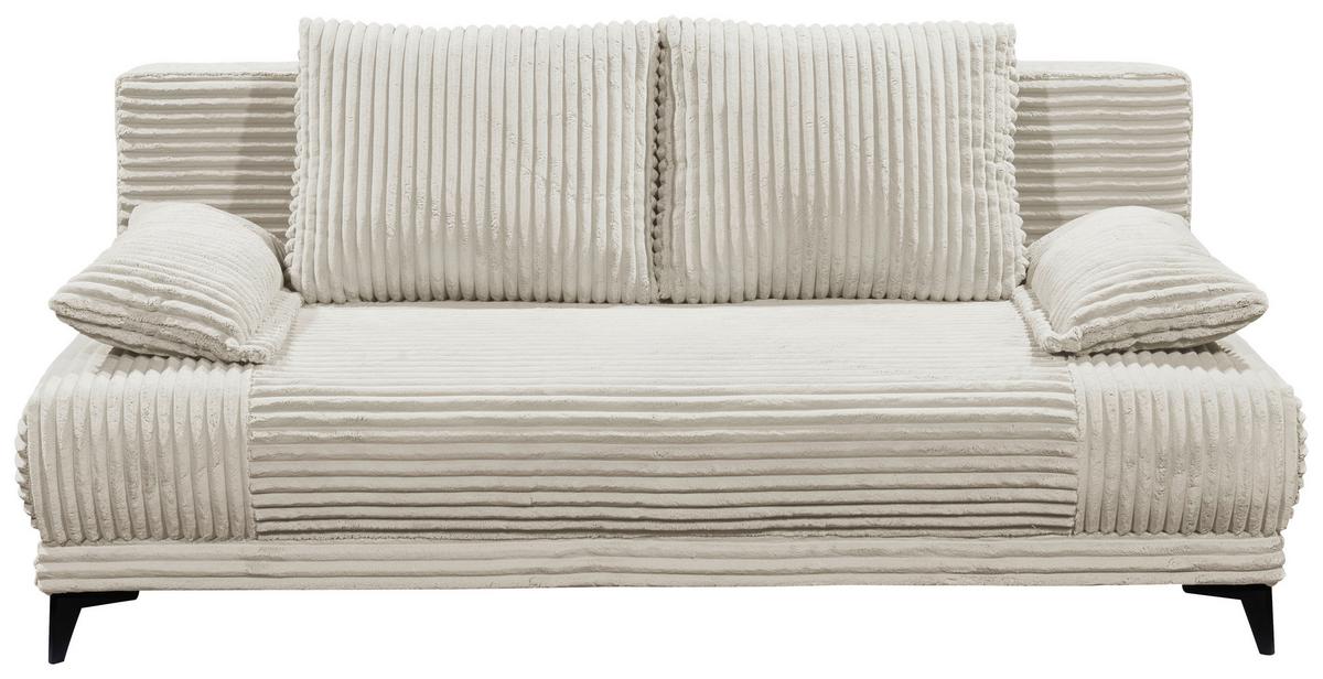 Schlafsofa Sally Hellgrau B: 211 Cm - Hellgrau/Schwarz, KONVENTIONELL, Textil (211/96/105cm) - MID.YOU