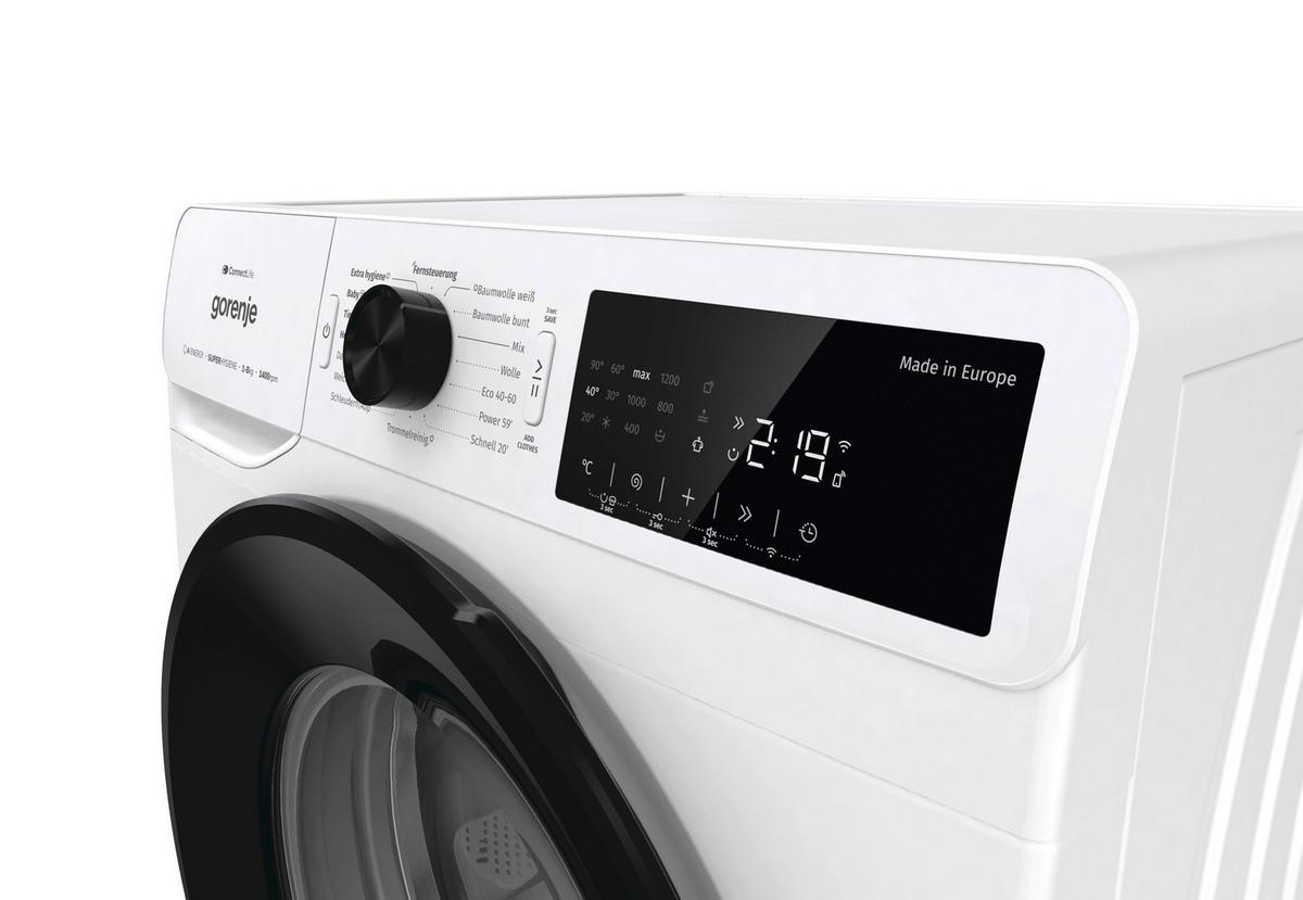 WASCHMASCHINE Füllmenge ca. 8 KG, EEKL: A - Weiß, Basics, Glas/Kunststoff (60/85/46,5cm) - Gorenje