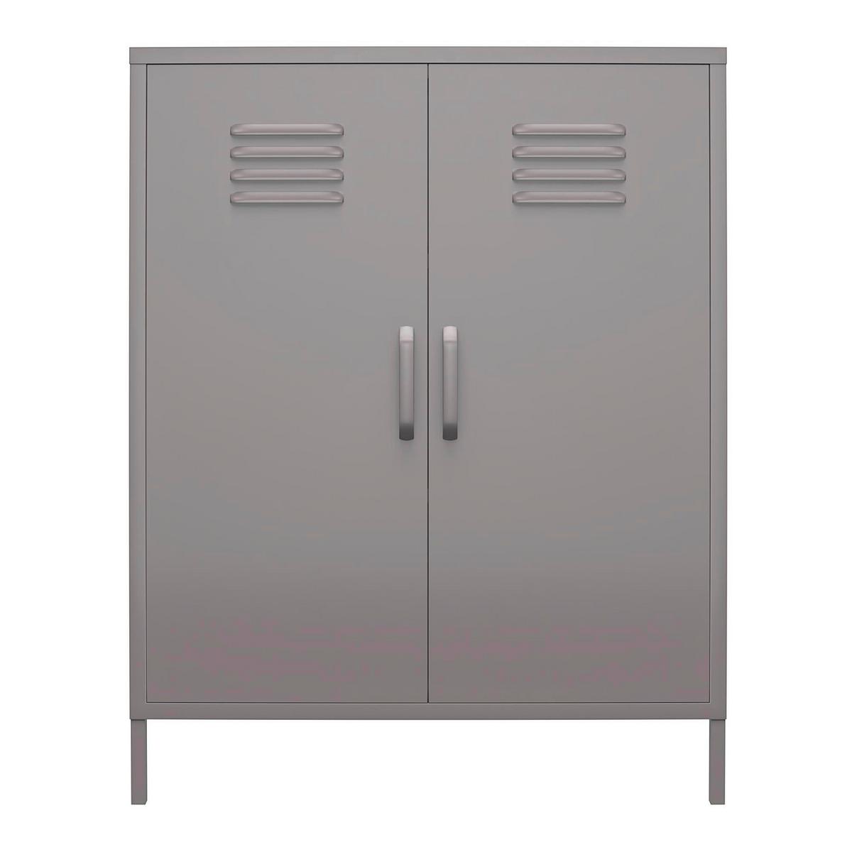 Highboard Bradford Grau B: 79cm - Grau, Design, Metall (79/100/39cm) - MID.YOU