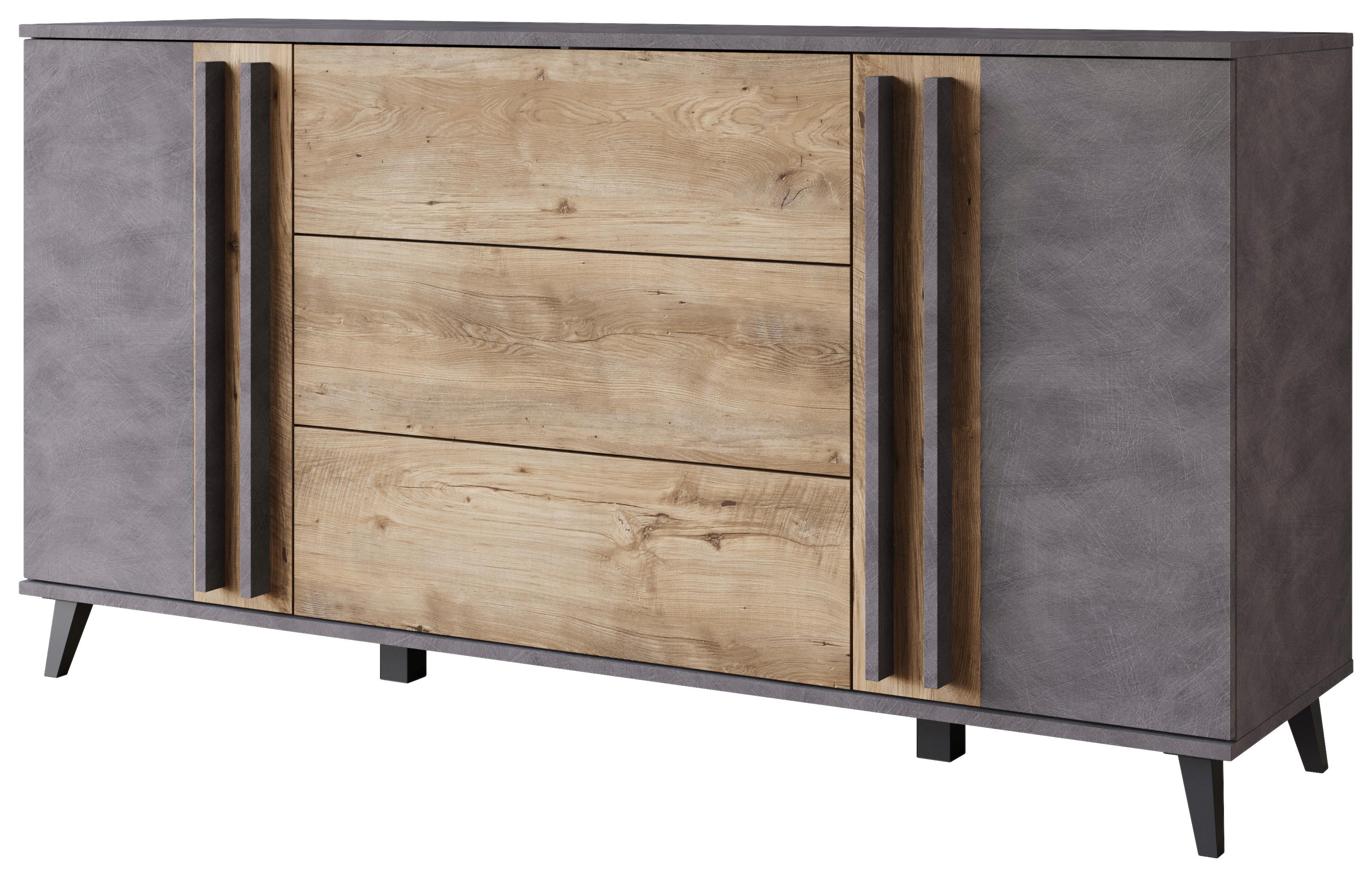 Sideboard Helsinki Anthrazit /Kastanienfarben B: 150cm