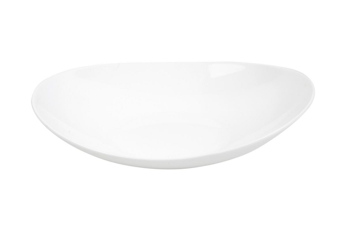 Tanier na cestoviny Brigitte,P/V: 22,5/3,5cm,biela - biela, Konventionell, sklo (22,5/3,5cm) - Based