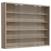 Hängevitrine Agisa L B: 77 cm Sonoma Eiche Dekor - Sonoma Eiche, MODERN, Glas/Holzwerkstoff (77/60/10cm) - MID.YOU