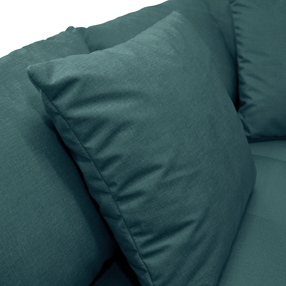 Ecksofa Pruno, Petrol S: 174x274 Cm - Petrol/Schwarz, Design, Textil (174/247cm) - MID.YOU