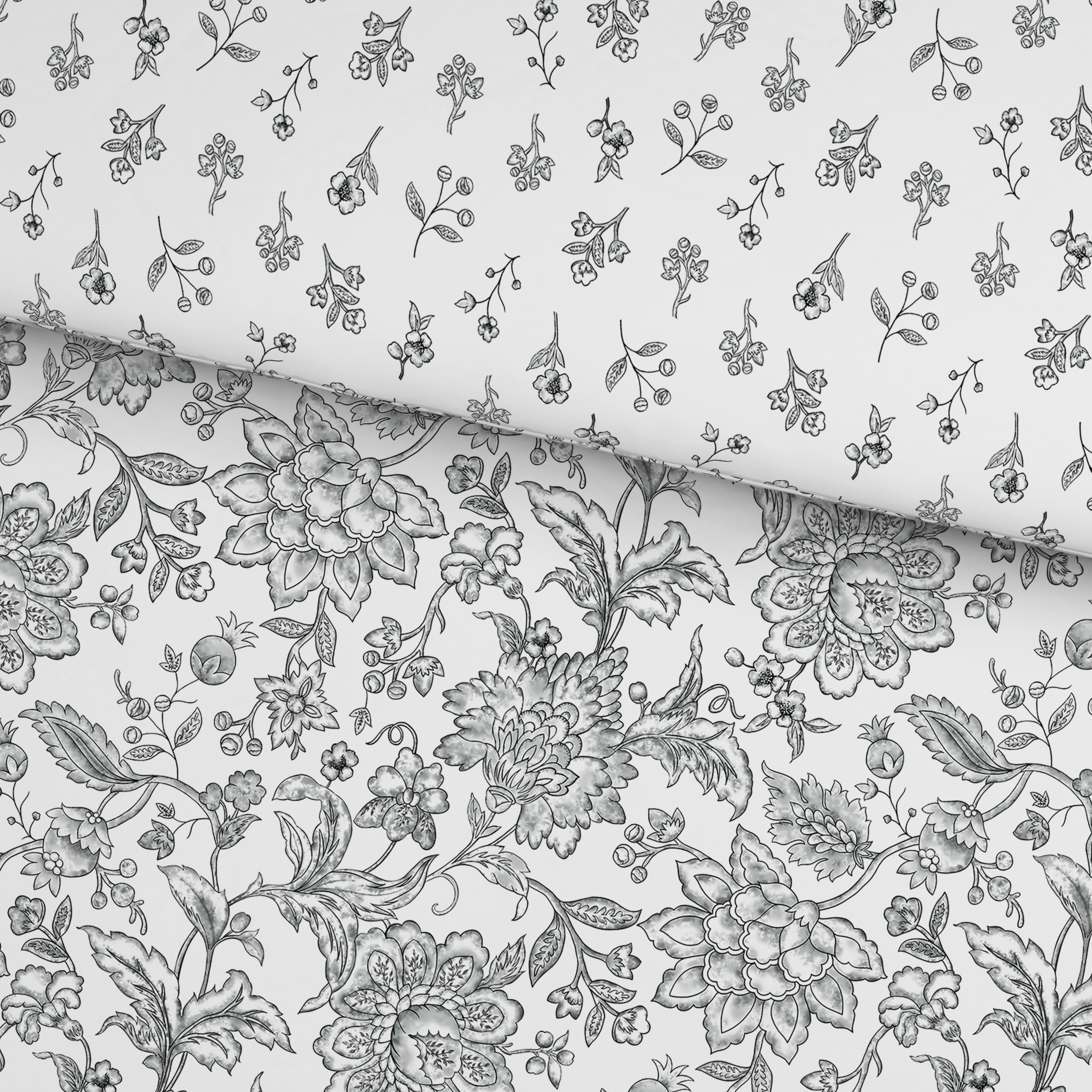 Bettwäsche Celine - Grau, ROMANTIK / LANDHAUS, Textil - James Wood
