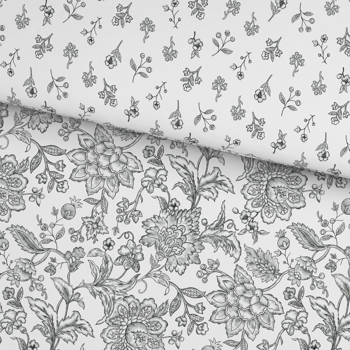 Bettwäsche Celine - Grau, ROMANTIK / LANDHAUS, Textil - James Wood