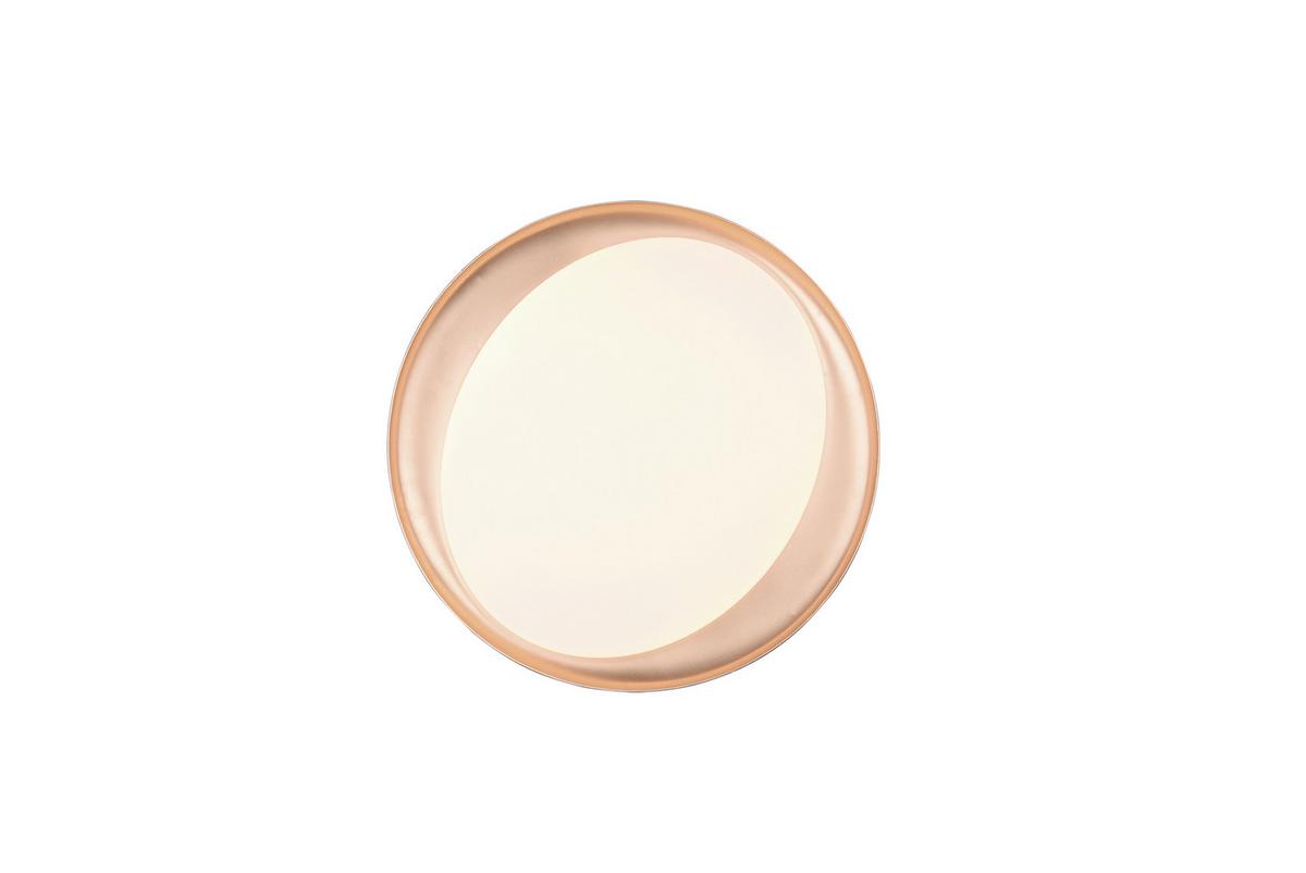Deckenleuchte Zeta Ø 49 Cm 3-Fach Schaltbar - Goldfarben/Schwarz, Design, Kunststoff (48,5/7cm)