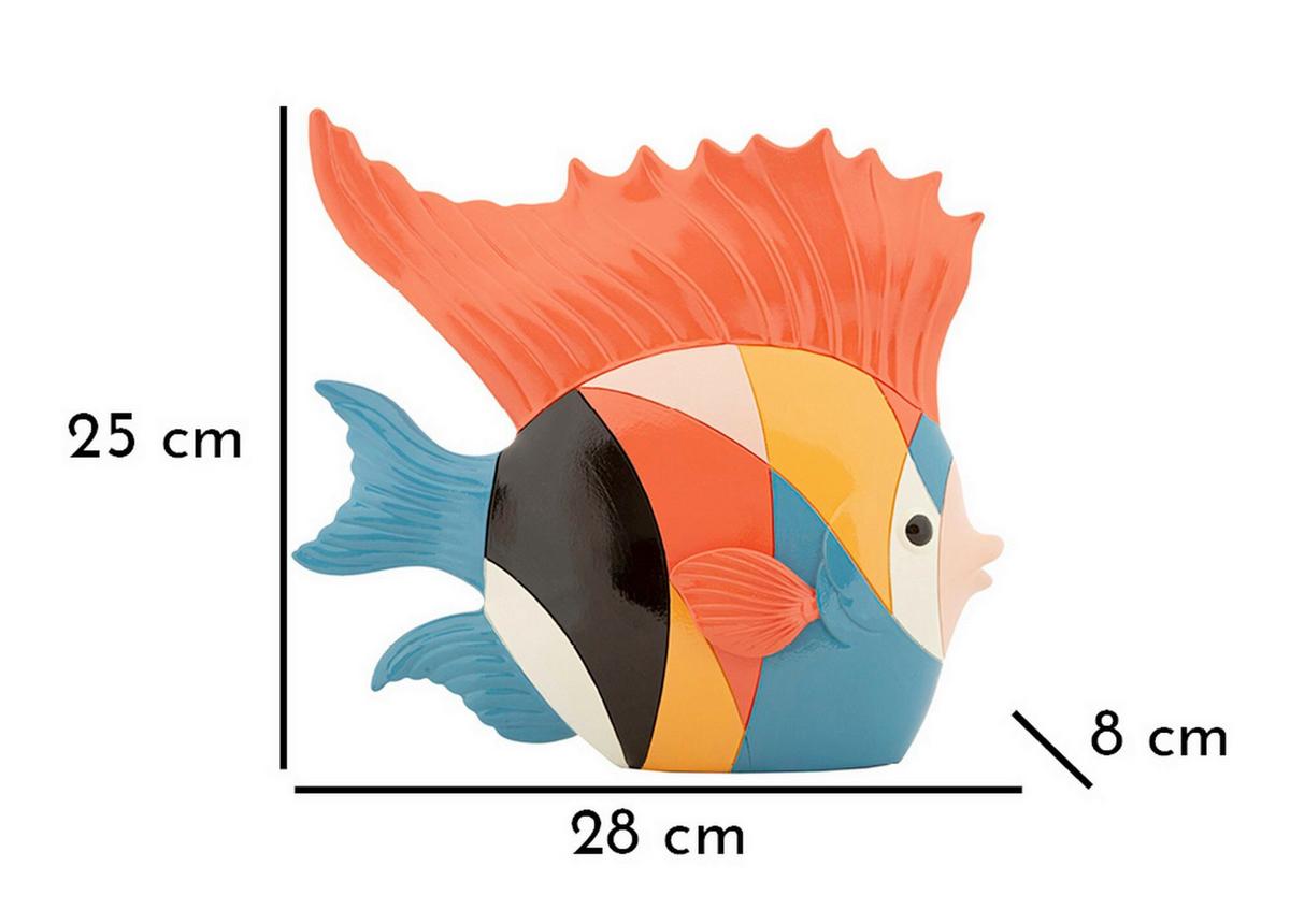 Skulptur Kunststoff, Multicolor - Basics, Kunststoff (28/25/8cm)