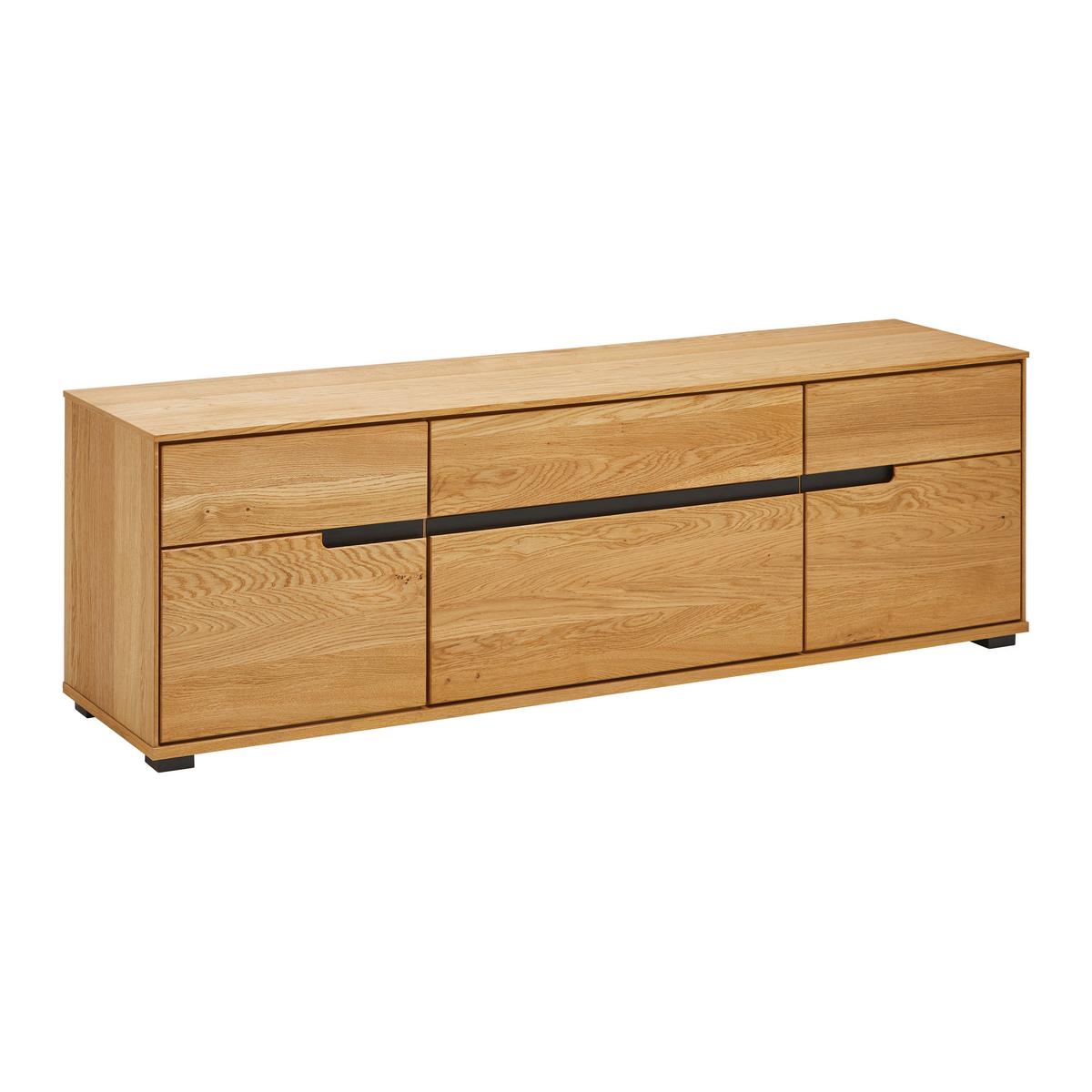 TV komoda LOLA dub masiv - Lifestyle, kov/dřevo (162,5/55,5/40,5cm) - ecoTree