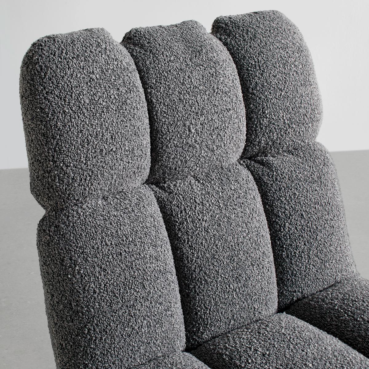 Otočná stolikča MALU sivá - čierna/sivá, Modern, kov/textil (53/68/83cm) - Bessagi Home