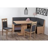 Eckbankgruppe Duisburg Olibar Titanic Grau/eiche D. B: 125cm - Eiche Artisan/Grau, KONVENTIONELL, Holz/Holzwerkstoff (125/89/165cm) - MID.YOU