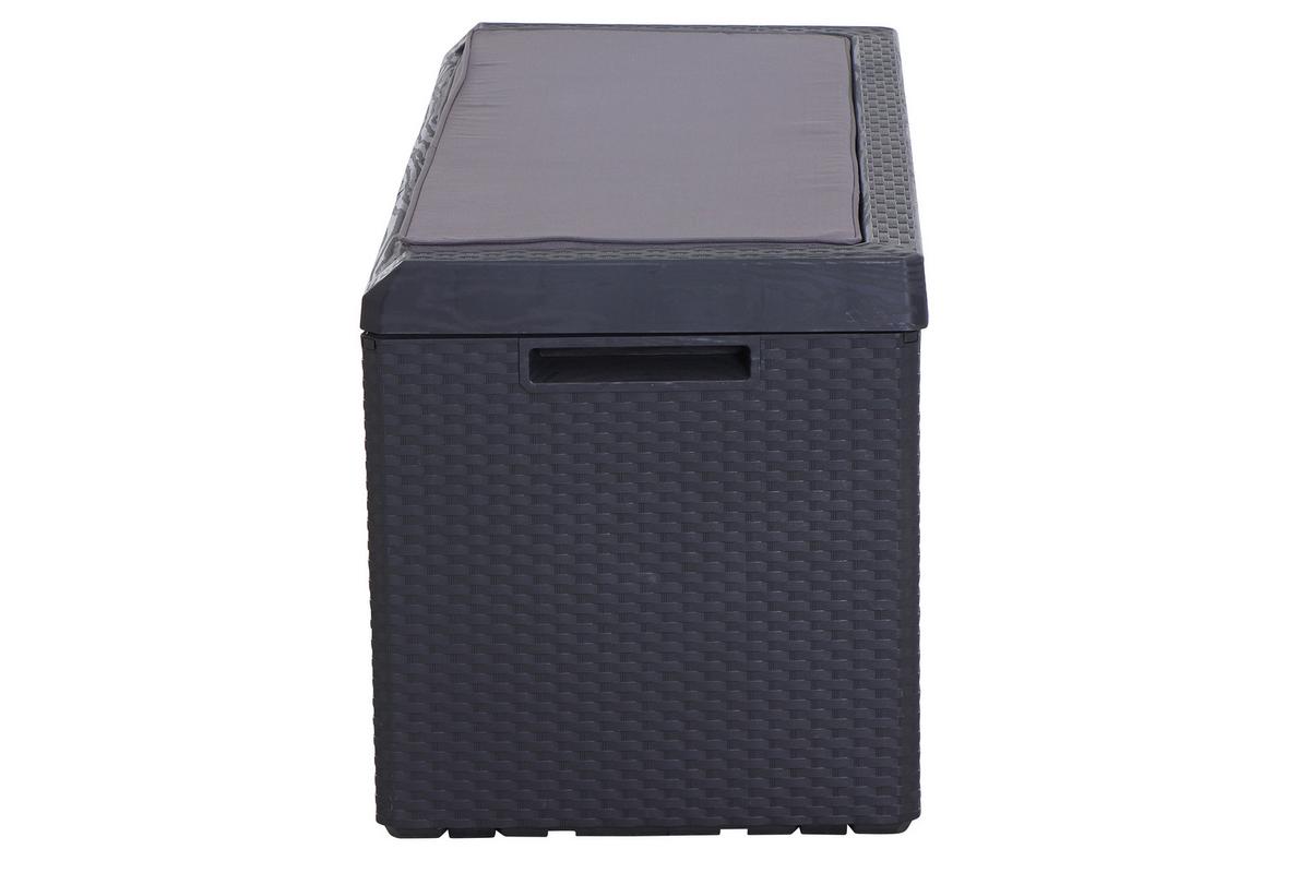 Kissenbox P12163 - Anthrazit, KONVENTIONELL, Kunststoff (55/124/59cm) - Siena Garden