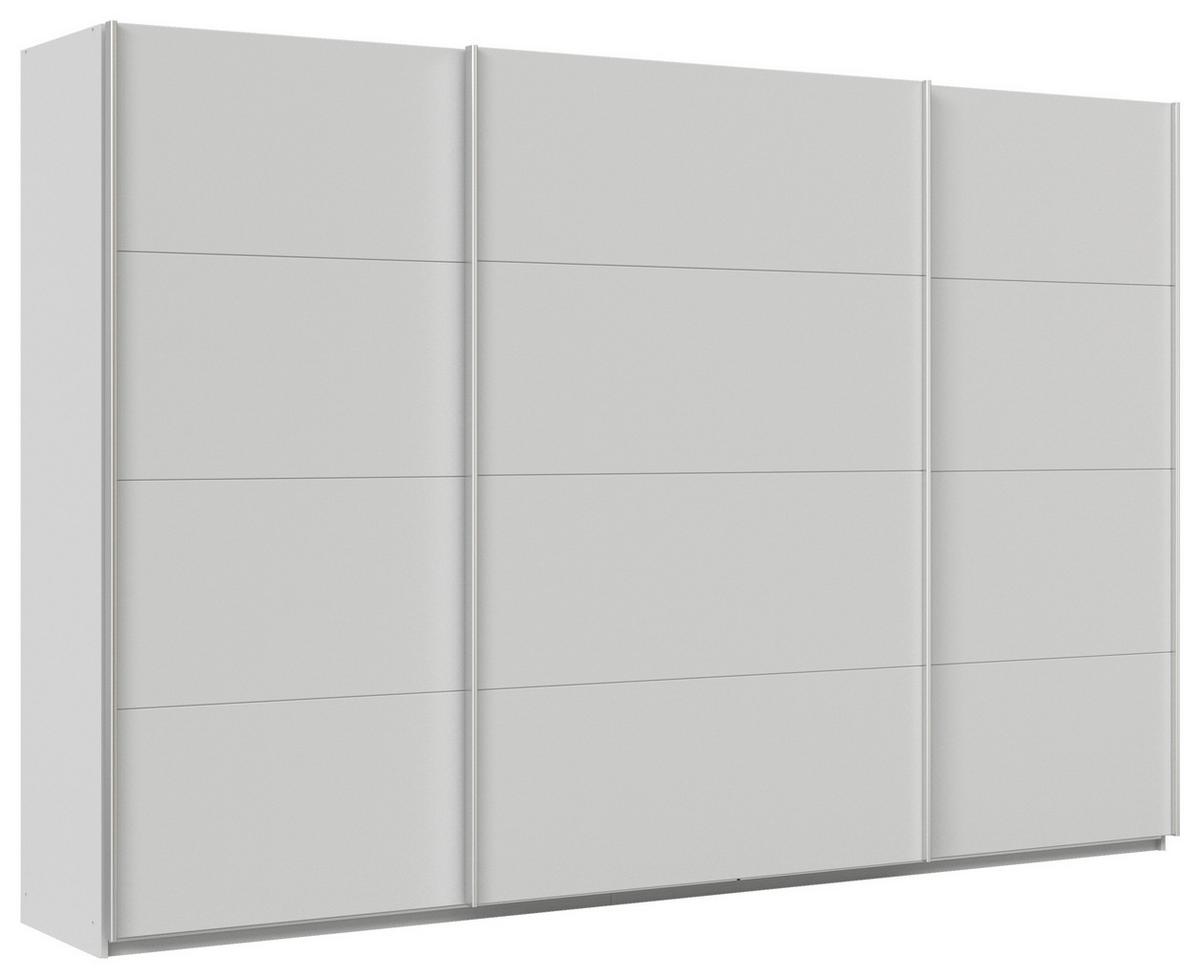 Schwebetürenschrank Feldkirch 315 Normalhöhe - Hellgrau, MODERN, Holzwerkstoff (315/210/62cm)